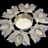 Lotus Shaped Diya Uruli with Crystal 11.5 inches